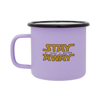 Stay Away, Κούπα Μεταλλική εμαγιέ ΜΑΤ Light Pastel Purple 360ml