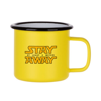 Stay Away, Κούπα Μεταλλική εμαγιέ ΜΑΤ Κίτρινη 360ml