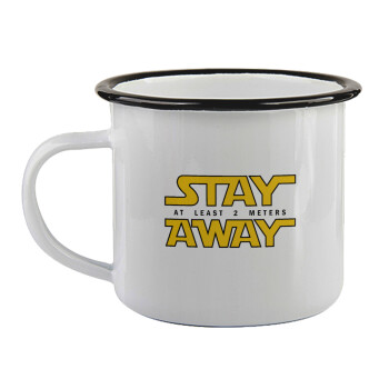 Stay Away, Κούπα εμαγιέ με μαύρο χείλος 360ml