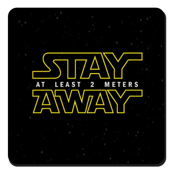 Stay Away, Τετράγωνο μαγνητάκι ξύλινο 9x9cm