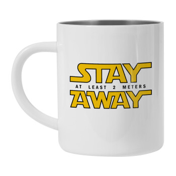 Stay Away, Mug Stainless steel double wall 300ml