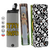 Πασχαλινή Λαμπάδα με Travel Tumbler θερμό (600ml, BPA free) & κερί αρωματικό πλακέ (30cm) (ΓΚΡΙ)