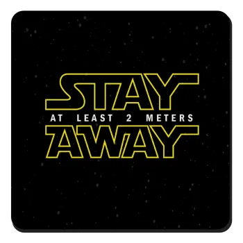 Stay Away, Τετράγωνο μαγνητάκι ξύλινο 9x9cm