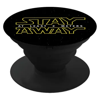 Stay Away, Phone Holders Stand  Black Hand-held Mobile Phone Holder