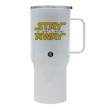 Stay Away, Tumbler με καπάκι, διπλού τοιχώματος (θερμό) 750L