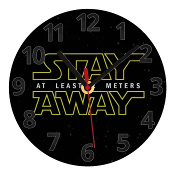 Stay Away, Ρολόι τοίχου γυάλινο (20cm)