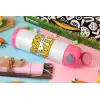 Easter candle, Childrens hot water bottle, stainless steel, with safety straw, PINK (500ml)