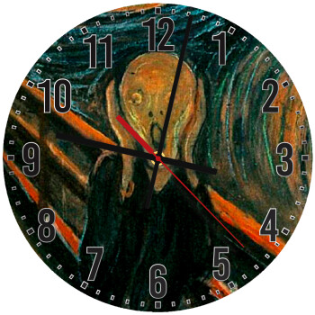 The Scream, Ρολόι τοίχου ξύλινο (30cm)