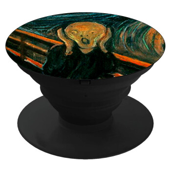 The Scream, Phone Holders Stand  Black Hand-held Mobile Phone Holder