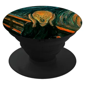 The Scream, Phone Holders Stand  Black Hand-held Mobile Phone Holder