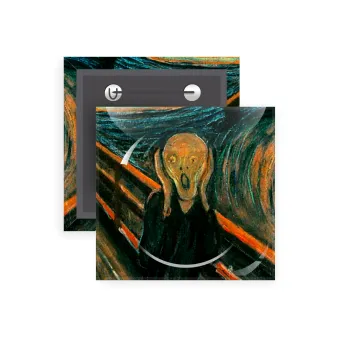 The Scream, Κονκάρδα παραμάνα τετράγωνη 5x5cm
