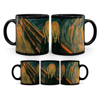 The Scream, Κούπα Μαύρη, κεραμική, 330ml