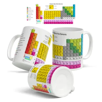 Περιοδικός πίνακας των χημικών στοιχείων, Κούπα, κεραμική, 330ml