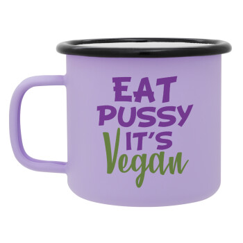 EAT pussy it's vegan, Κούπα Μεταλλική εμαγιέ ΜΑΤ Light Pastel Purple 360ml