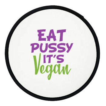 EAT pussy it's vegan, Βεντάλια υφασμάτινη αναδιπλούμενη με θήκη (20cm)