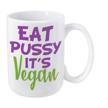 EAT pussy it's vegan, Κούπα Mega, κεραμική, 450ml