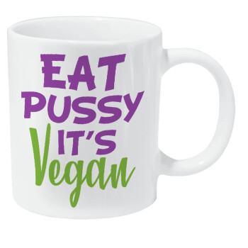 EAT pussy it's vegan, Κούπα Giga, κεραμική, 590ml