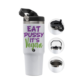 EAT pussy it's vegan, Θερμός Ανοξείδωτο 30oz με χερούλι