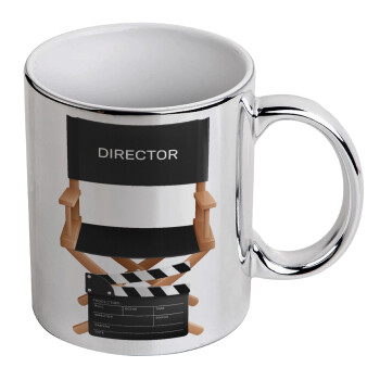 Director, Mug ceramic, silver mirror, 330ml