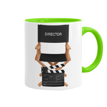 Director, Mug colored light green, ceramic, 330ml