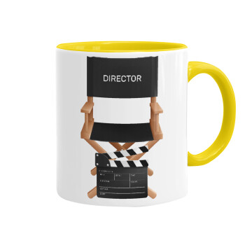 Director, Mug colored yellow, ceramic, 330ml