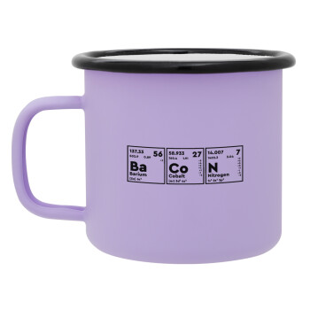 Χημικά στοιχεία το όνομα σου, Κούπα Μεταλλική εμαγιέ ΜΑΤ Light Pastel Purple 360ml