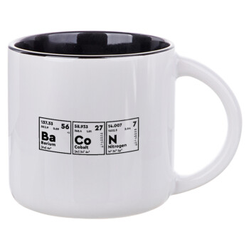 Chemical table your text, Κούπα κεραμική 400ml Λευκή/Μαύρη