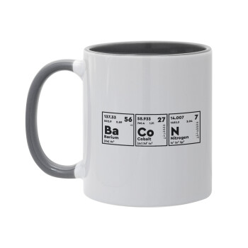 Chemical table your text, Mug colored grey, ceramic, 330ml