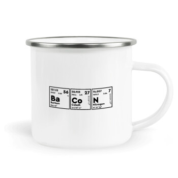 Chemical table your text, Metallic enamel cup white 360ml