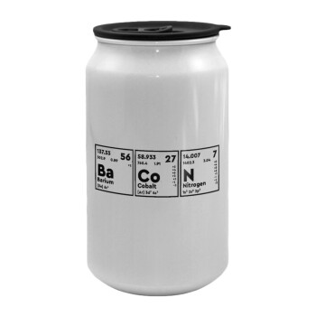 Chemical table your text, Κούπα ταξιδιού μεταλλική με καπάκι (tin-can) 500ml