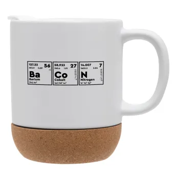 Χημικά στοιχεία το όνομα σου, Κούπα, κεραμική με βάση φελού και καπάκι (ΜΑΤ), 330ml