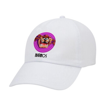 Taz, Καπέλο Ενηλίκων Baseball Λευκό 5-φύλλο (POLYESTER, ΕΝΗΛΙΚΩΝ, UNISEX, ONE SIZE)