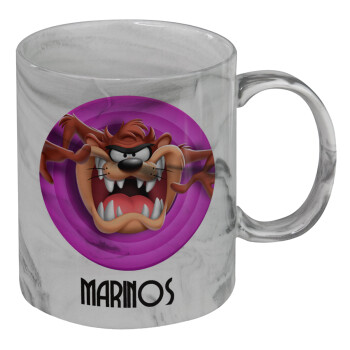 Taz, Κούπα κεραμική, marble style (μάρμαρο), 330ml