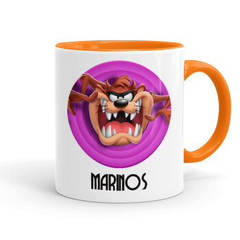 Taz, Mug colored orange, ceramic, 330ml