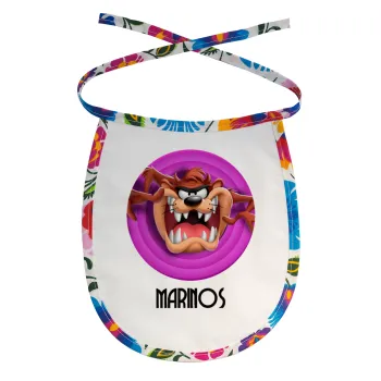 Taz, Σαλιάρα μωρού αλέκιαστη με κορδόνι Χρωματιστή