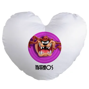 Taz, Μαξιλάρι καναπέ καρδιά 40x40cm περιέχεται το  γέμισμα