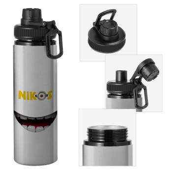 The minions, Metallic water bottle with safety cap, 850ml aluminum