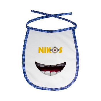 The minions, Σαλιάρα μωρού αλέκιαστη με κορδόνι Μπλε