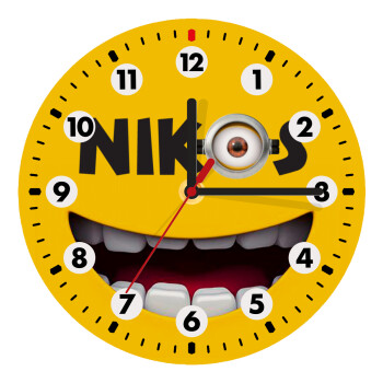 The minions, Wooden wall clock (20cm)