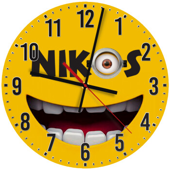 The minions, Ρολόι τοίχου ξύλινο (30cm)