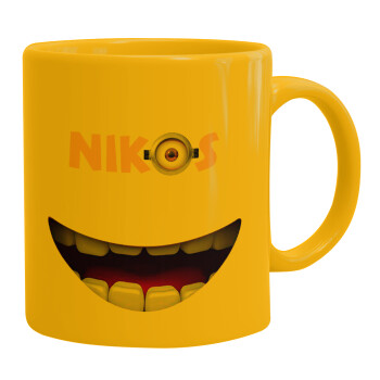 The minions, Ceramic coffee mug yellow, 330ml (1pcs)