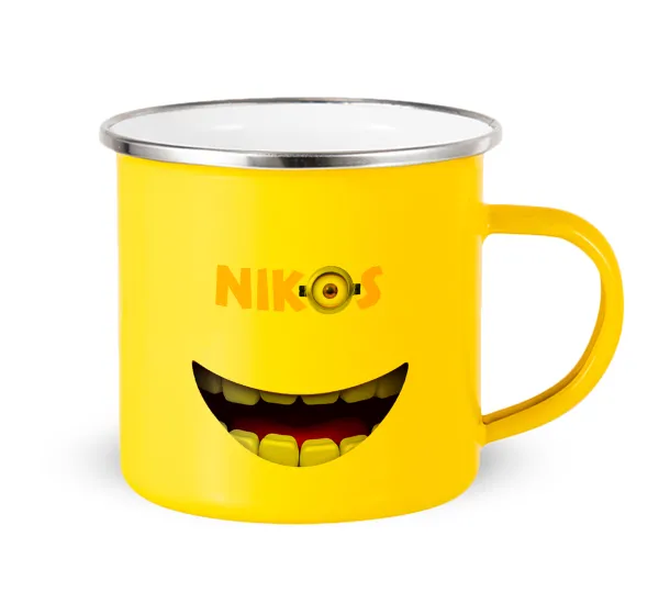 The minions — Yellow Enamel Metallic Cup 360ml