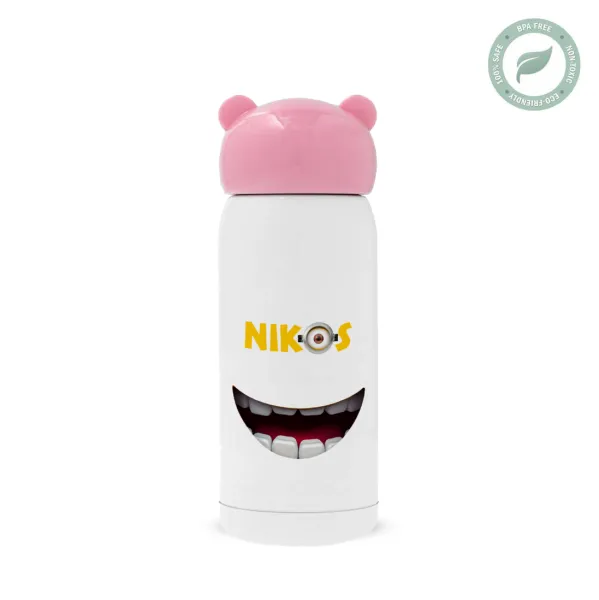 The minions — Ροζ ανοξείδωτο παγούρι θερμό (Stainless steel), 320ml