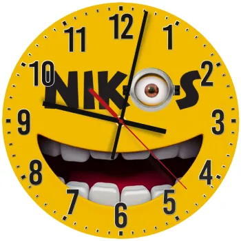 The minions, Ρολόι τοίχου ξύλινο (30cm)