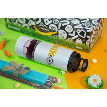 The minions, Πασχαλινή Λαμπάδα με Travel Tumbler θερμό με διπλό καπάκι (600ml, BPA free) & κερί αρωματικό πλακέ (30cm) (ΤΙΡΚΟΥΑΖ)