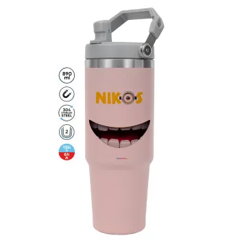 The minions, ΡΟΖ χρώματος Θερμός Ανοξείδωτο 890ml (30oz) με χερούλι