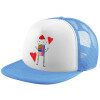 Καπέλο Soft Trucker με Δίχτυ LightBlue/White