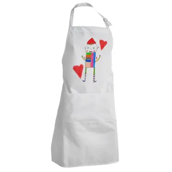 Ο Αλέξανδρος ζωγραφίζει την Αγάπη, Adult Chef Apron (with sliders and 2 pockets)