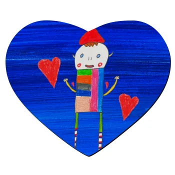 Ο Αλέξανδρος ζωγραφίζει την Αγάπη, Mousepad heart 23x20cm