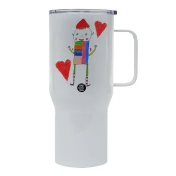 Ο Αλέξανδρος ζωγραφίζει την Αγάπη, Tumbler με καπάκι, διπλού τοιχώματος (θερμό) 750L